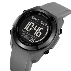 Reloj Skmei Hombre Digital Retroiluminado Multifunción Gris - 2455