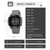 Reloj Skmei Hombre Digital Retroiluminado Multifunción Gris - 2455