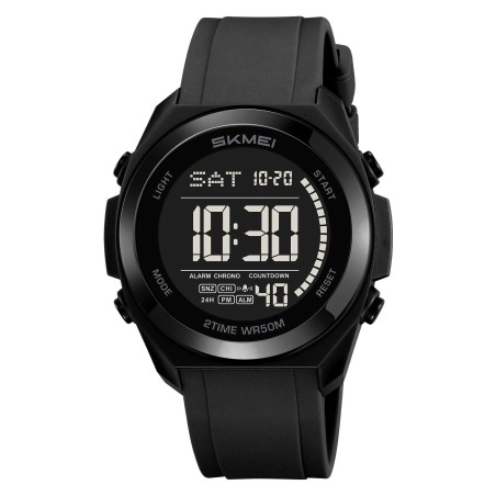 Reloj Skmei Hombre Digital Retroiluminado Multifunción Negro - 2455