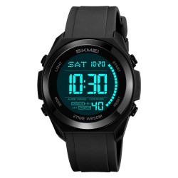 Reloj Skmei Hombre Digital Retroiluminado Multifunción Negro - 2455