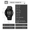Reloj Skmei Hombre Digital Retroiluminado Multifunción Negro - 2455