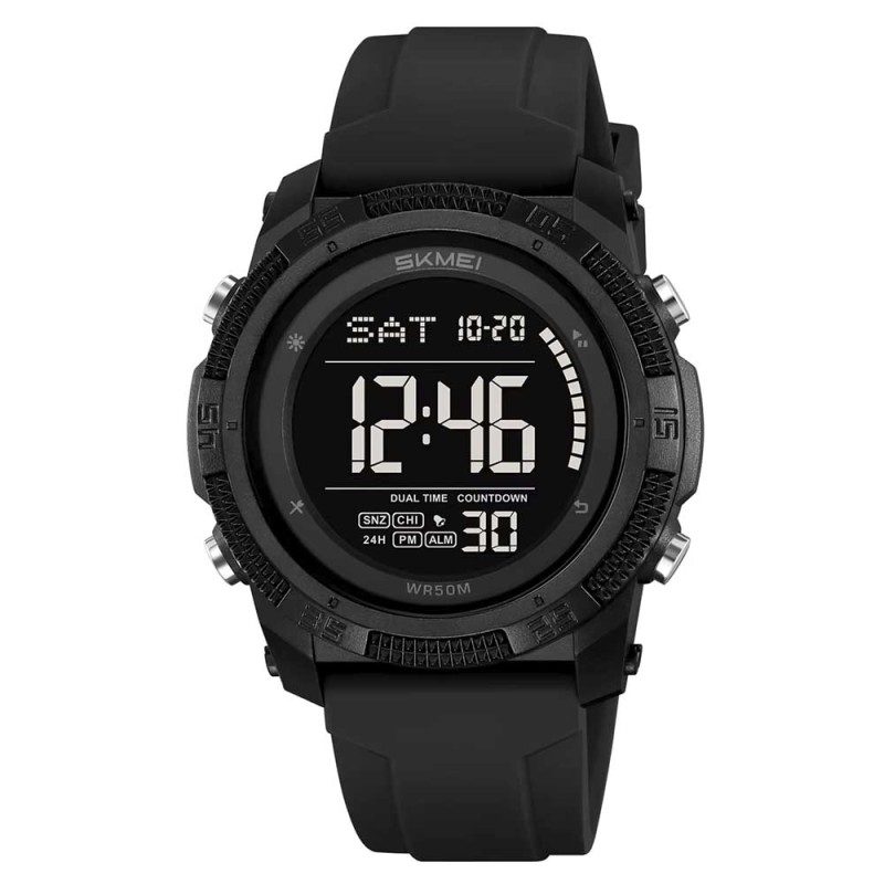 Reloj Skmei Hombre Digital Multifunción Retroiluminado Negro - 2449