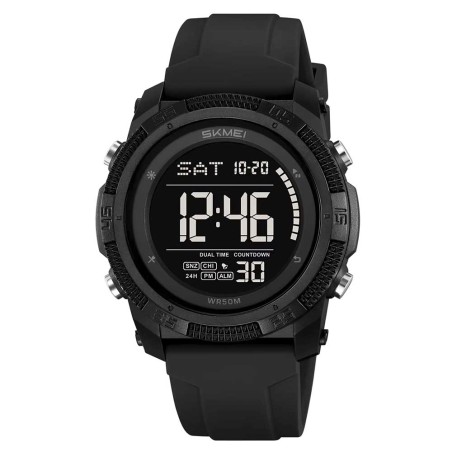 Reloj Skmei Hombre Digital Multifunción Retroiluminado Negro - 2449
