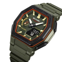 Reloj Skmei Hombre Analógico Digital Sincronizable Verde - 2438