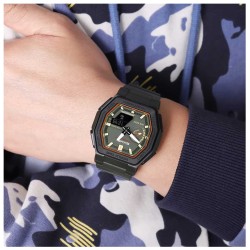Reloj Skmei Hombre Analógico Digital Sincronizable Verde - 2438