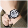 Reloj Skmei Hombre Digital Solar Dual Cronómetro Led Plata - 2436