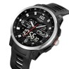 Reloj Skmei Hombre Analógico Digital Casual Triple Hora Plata - 2401