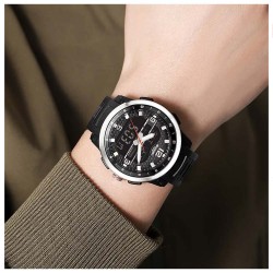 Reloj Skmei Hombre Analógico Digital Casual Triple Hora Plata - 2401