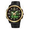 Reloj Skmei Hombre Analógico Digital Casual Triple Hora Dorado - 2401