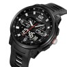 Reloj Skmei Hombre Analógico Digital Casual Triple Hora Negro - 2401