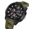 Reloj Skmei Hombre Analógico Digital Casual Triple Hora Verde - 2401