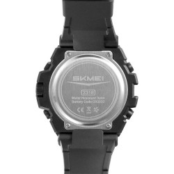 Reloj Skmei Hombre Digital Deportivo Cronómetro Dual LED Plata - 2318