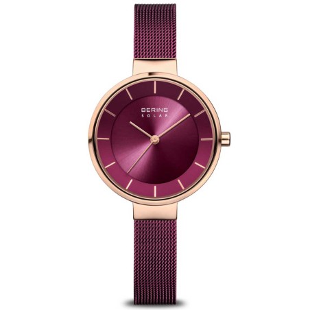 Reloj Bering Mujer Analógico SOLAR Elegante Púrpura - 14631-969