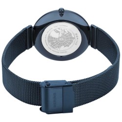 Reloj Bering Mujer Analógico Gold Accent Elegante Azul - 18132-399