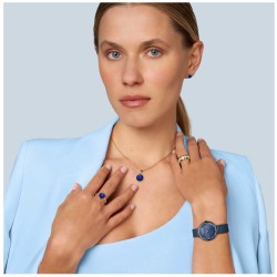 Reloj Bering Mujer Analógico Gold Accent Elegante Azul - 18132-399