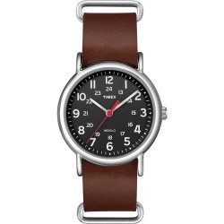 Reloj Timex Hombre Analógico Weekender Indiglo Cuero - TW2R63100