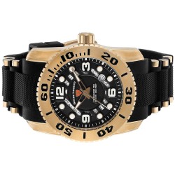 Reloj Hombre Swiss Legend Commander Pro Analógico Acero Dorado - 10069