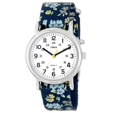 Reloj Mujer TIMEX Weekender Analógico Indiglo Correa Nylon - T2P370