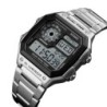 Reloj SKMEI Square 1335 Dual Timer Backlight Correas Acero - Plata