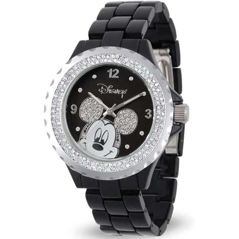 Reloj Mujer Disney Mickey Mouse Analógico Piedras Acero - WDS000079