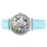 Reloj Mujer Disney Cenicienta Analógico Nácar Cristales Azul - PN1481