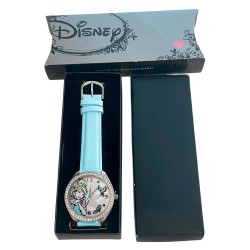 Reloj Mujer Disney Cenicienta Analógico Nácar Cristales Azul - PN1481
