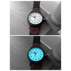 Reloj Hombre Timex Expedition Field Analógico Indiglo Nylon TW4B08200