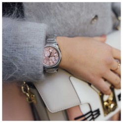 Reloj Mujer Caravelle by Bulova Analógico Elegante Plateado - 43L191