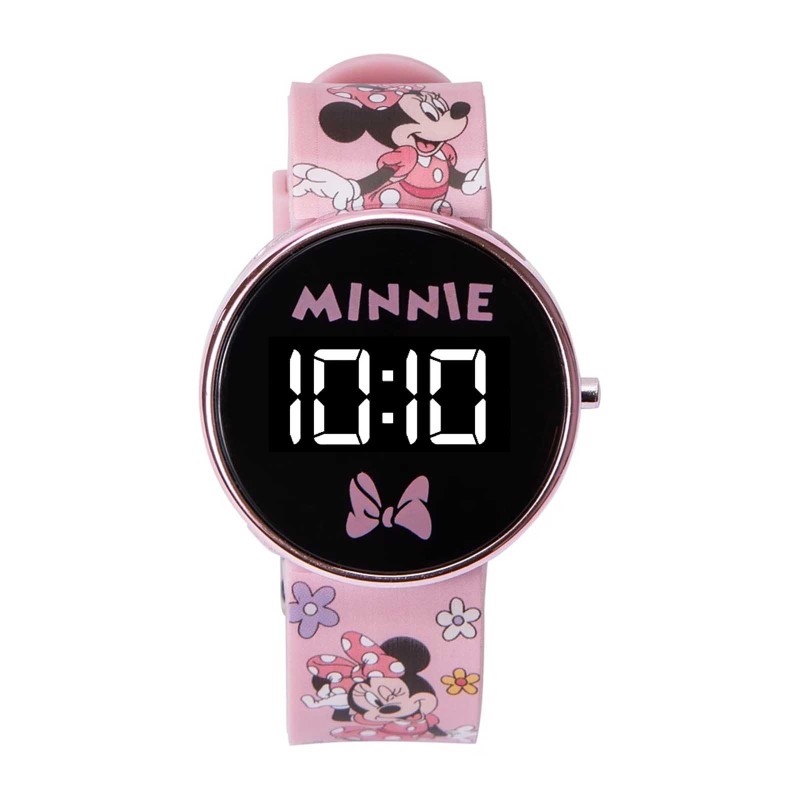 Reloj Infantil Disney Minnie Mouse Digital LED Rosado MN4546