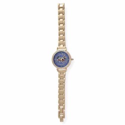 Reloj Mujer Disney Edición 100 Años Analógico Cristales Dorado MK48254