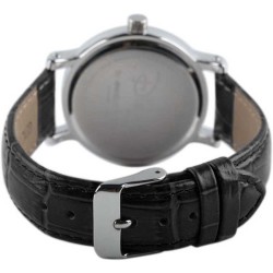Reloj Mujer Disney Minnie Mouse Analógico Casual Piel  Plata W001878