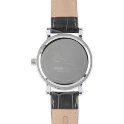 Reloj Mujer Disney Minnie Mouse Analógico Casual Piel  Plata W001878