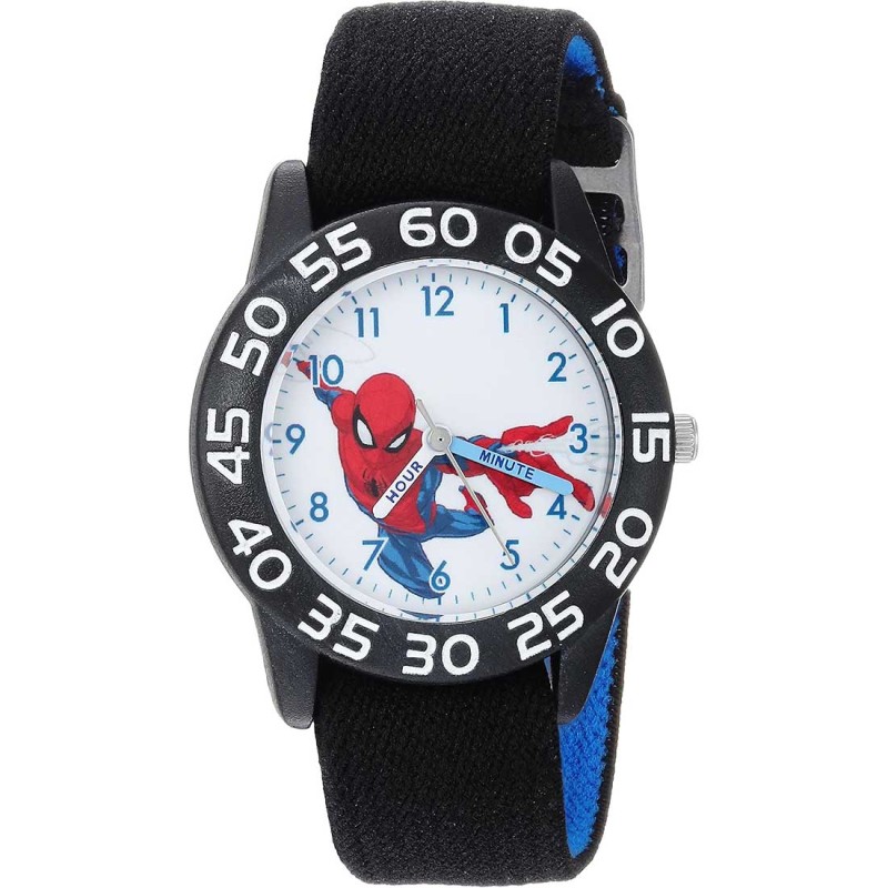 Reloj Infantil Marvel Spiderman Cuarzo Analógico Negro WMA000176