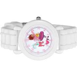 Reloj Infantil Disney Fancy Nancy Cuarzo Analógico Blanco WDS000593