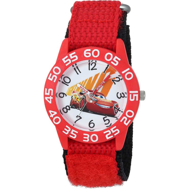 Reloj Infantil Disney Cars Cuarzo Analógico Nylon Rojo WDS000293