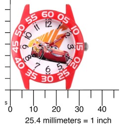 Reloj Infantil Disney Cars Cuarzo Analógico Nylon Rojo WDS000293