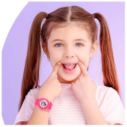 Reloj Infantil Disney Minnie Mouse Cuarzo Analógico Rosa WDS000006