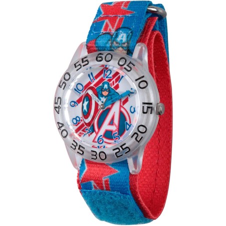 Reloj Infantil Marvel Capitán América Cuarzo Analógico Azul W003222
