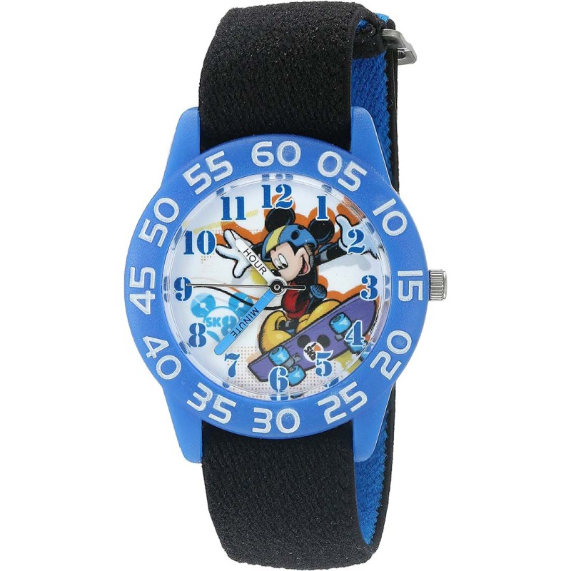 Reloj Infantil Disney Mickey Mouse Cuarzo Analógico Azul W002996
