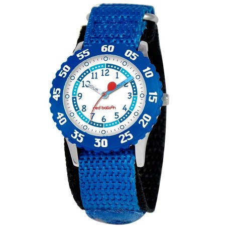 Reloj Infantil Red Balloon Cuarzo Analógico Acero Velcro Azul W000181