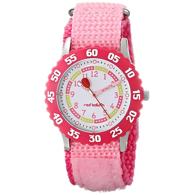 Reloj Infantil Red Balloon Cuarzo Analógico Acero Nylon Rosa W000175