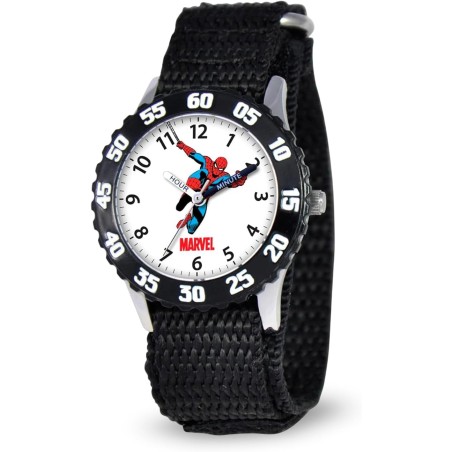 Reloj Infantil Marvel Spiderman Cuarzo Analógico Acero Negro W000106