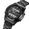 Reloj Hombre Skmei 2284 Dual Elegante Tiempo Mundial LED - Negro