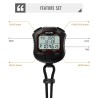 Cronómetro Skmei Digital Timer 100 Memorias Rango 10 hrs Negro 2345