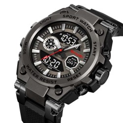 Reloj Hombre Skmei Tank Dual Digital 3 Horarios Multifunción 2417