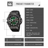 Reloj Hombre Skmei Tank Dual Digital 3 Horarios Multifunción 2417