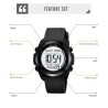 Reloj Hombre Skmei Digital Retroiluminado Multifunción Negro B - 2455