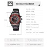 Reloj Hombre Skmei Engine Analógico Cronómetro Fechador Acero 9338