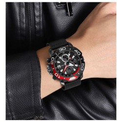 Reloj Hombre Skmei Adventure Analógico  Cronómetro Fecha Negro 9381