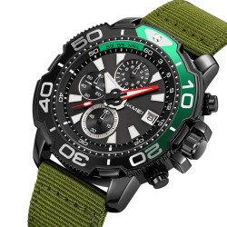 Reloj Hombre Skmei Adventure Analógico  Cronómetro Fecha Verde 9381